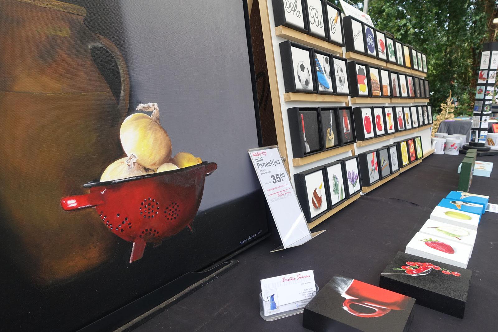 Kunstmarkt Wezup schilderijtjes