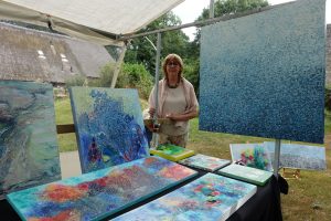 Impressie foto kunstmarkt Wezup Drenthe 2019 Galerie Zeven Aly van der Woude