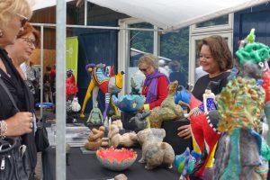 Impressie foto kunstmarkt Wezup Drenthe 2019 Atelier Zus & Zo uit Emmen