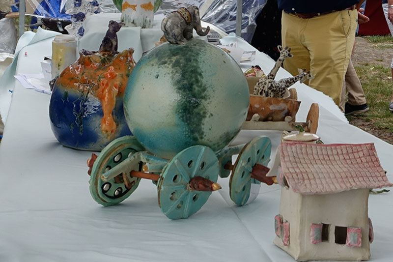 Keramiek van Patty Ament deelnemer Kunstmarkt Wezup 2019